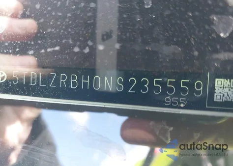 2022 Toyota Highlander Xse z USA, uszkodzony, nr VIN 5TDLZRBH0NS235559